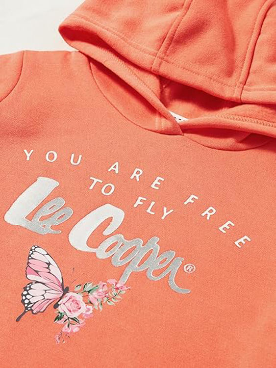 Picture of LC11967 GIRLS LEE COOPER THERMAL FLEECY HOODY SWEATER